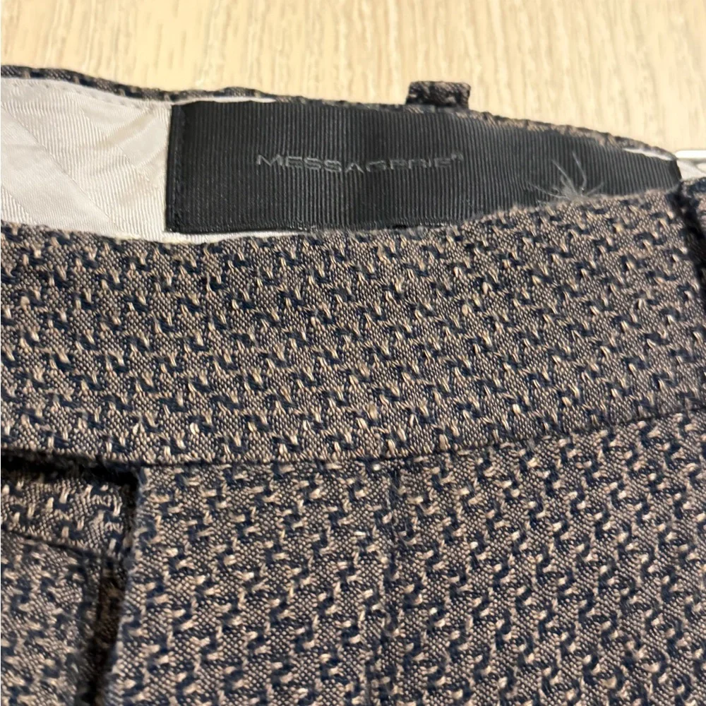 Messagerie Charcoal Textured Dress Pants